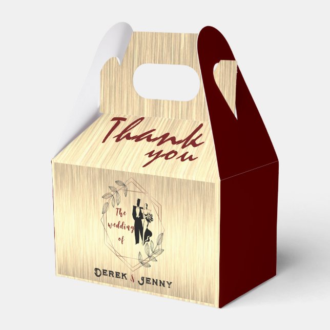 Caixinha De Lembrancinhas Castanho (Frente)