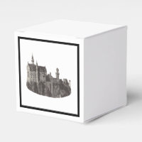 Castelo Neuschwanstein de Arte Histórica Negra e B
