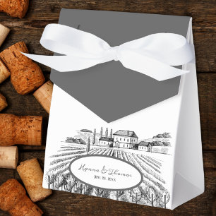 Caixinha De Lembrancinhas Casual Country Itália Vineyard Rustic Weding