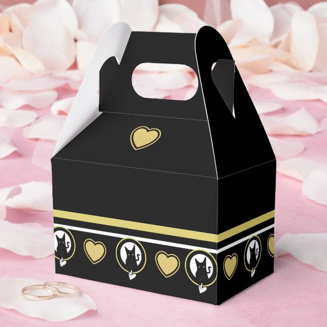 Caixinha De Lembrancinhas Cat Love Favor Box - Adiela Akoo (Casamento)