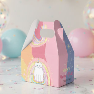 Caixinha De Lembrancinhas Caticorn Meow-Gical Birthday Gift Box