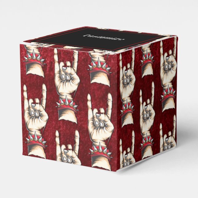 Caixinha De Lembrancinhas Cavalos Vermelhos Personalizados (Frente)