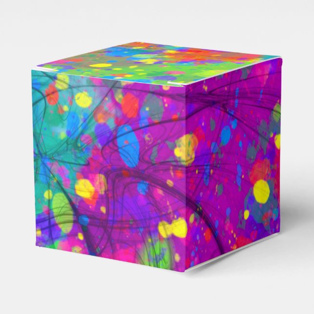 Caixinha De Lembrancinhas Celebração Colorida (Frente)