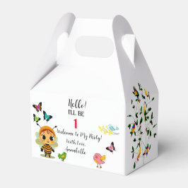 Caixinha De Lembrancinhas Celebração de Crianças de Festa de Jardim