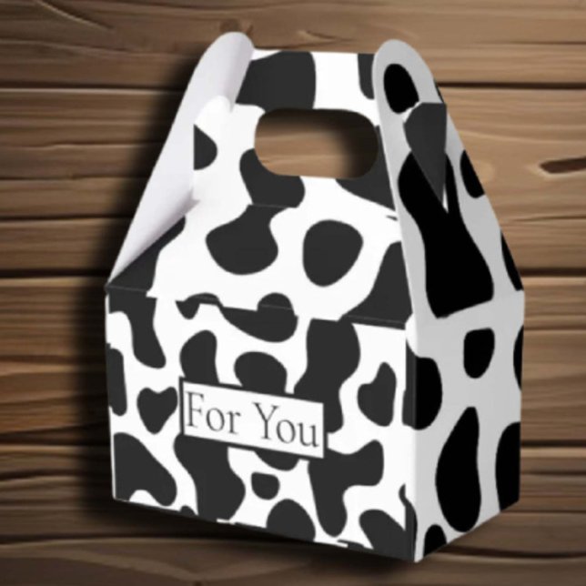 Caixinha De Lembrancinhas Celebrações Padrão de Vaca (Criador carregado)