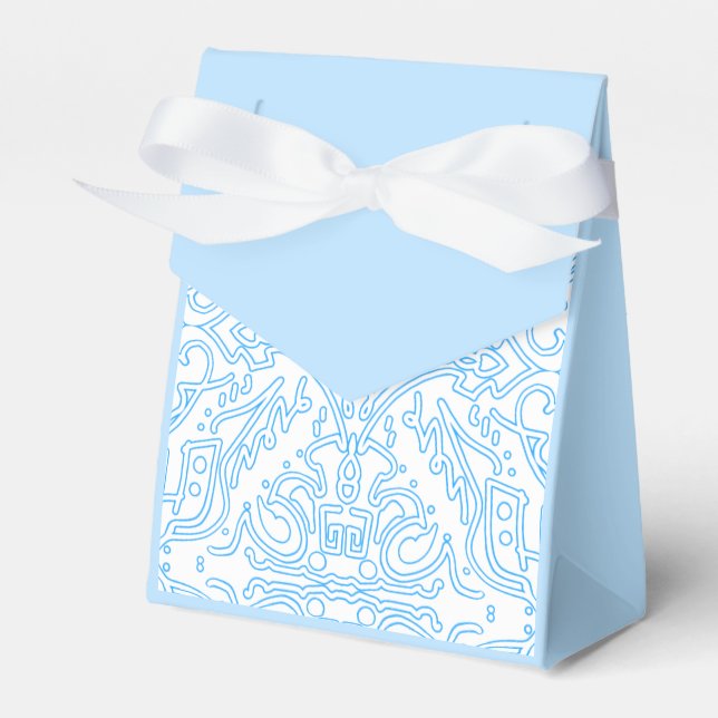 Caixinha De Lembrancinhas Celestial Azure Tide (Frente)