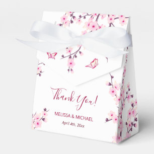 Caixinha De Lembrancinhas Cerejeiras Rosa Branco Casamento Personalizado