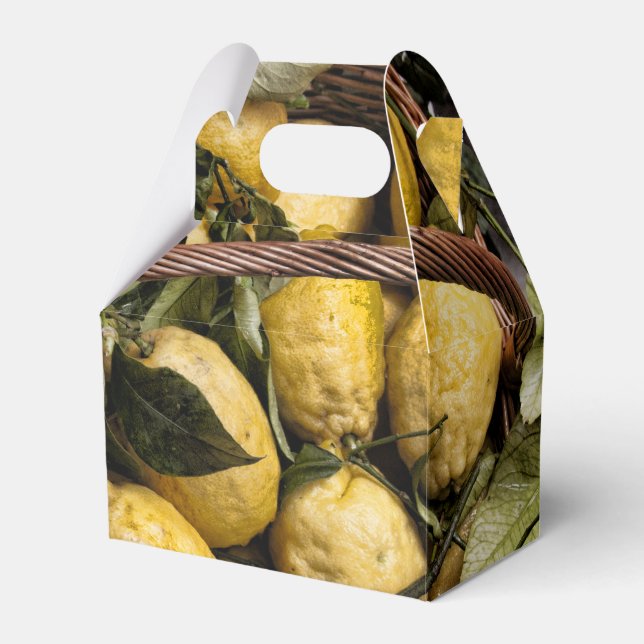 Caixinha De Lembrancinhas Cesta de Limão Amalfi (Frente)