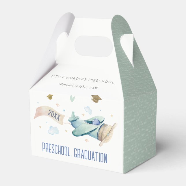 Caixinha De Lembrancinhas Céu das Estrelas de Avião das Crianças Cutas Forma (Frente)