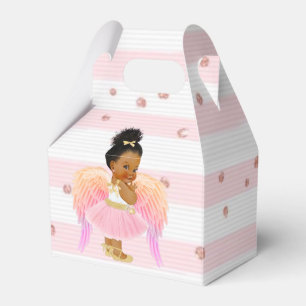 Caixinha De Lembrancinhas Chá/Aniversário da African American Girl Balleri