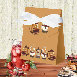 Caixinha De Lembrancinhas Chá da Tarde em Bule de Barro para Chá de Noiva