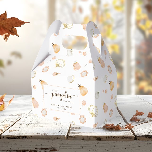 Caixinha De Lembrancinhas Chá De Bebê-Bebê-Abóbora Bonito (Criador carregado)