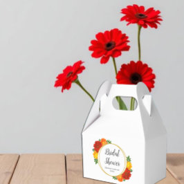 Caixinha De Lembrancinhas Chá de Bebê de Florais de Outono