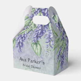 Caixinha De Lembrancinhas Chá de Bebê de Noiva de Aguarela Wisteria Lavanda