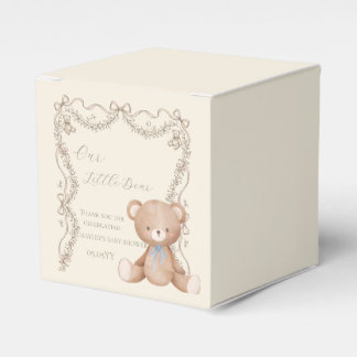 Caixinha De Lembrancinhas Chá de Bebê do Urso de Pelúcia Elegante