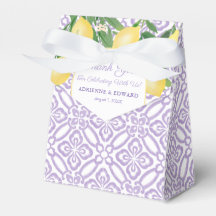 Chá de Bebê Elegantes Limões Lavanda Cítrico