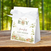Chá de Bebê Floresta Rústica Cogumelos Verdura Men