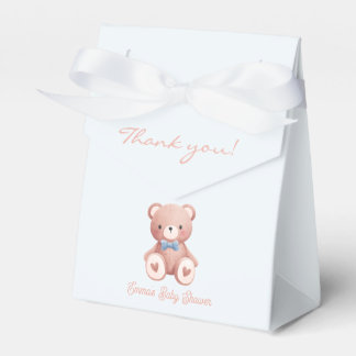 Caixinha De Lembrancinhas Chá de Bebê Menino Urso de Pelúcia - Estrelas Azul