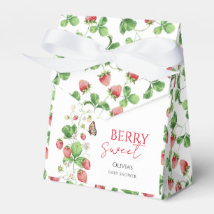 Caixinha De Lembrancinhas Chá de Bebê Morango Doce Berry