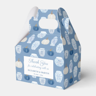 Caixinha De Lembrancinhas Chá de casamento de Bombeiros Azuis de Queda Chino