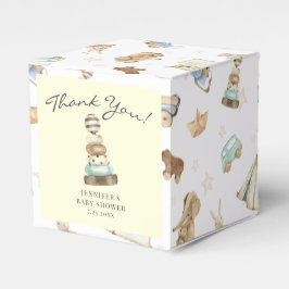 Caixinha De Lembrancinhas Chá de fraldas Anel de Teação de Vintage Watercolo