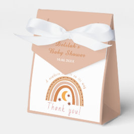 Caixinha De Lembrancinhas Chá de fraldas Arco-Íris Moderno Obrigado