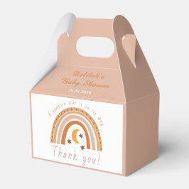Caixinha De Lembrancinhas Chá de fraldas Arco-Íris Moderno Obrigado
