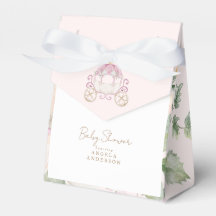 Chá de fraldas Blush Princess Carruagem