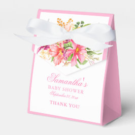 Caixinha De Lembrancinhas Chá de fraldas Chic Flowers Buquê Rosa