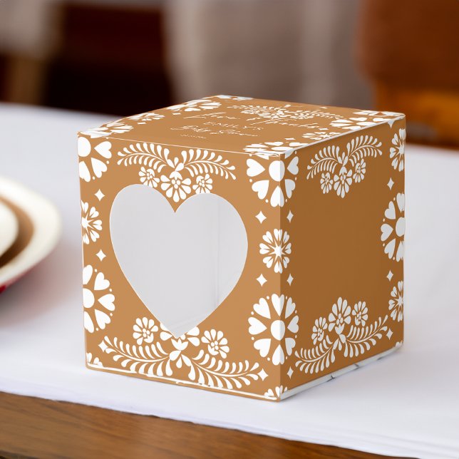 Caixinha De Lembrancinhas Chá de fraldas Cielito lindo terracotta favorece (Cielito lindo terracotta baby shower favors personalized  favor boxes Mexica fiesta favor box)