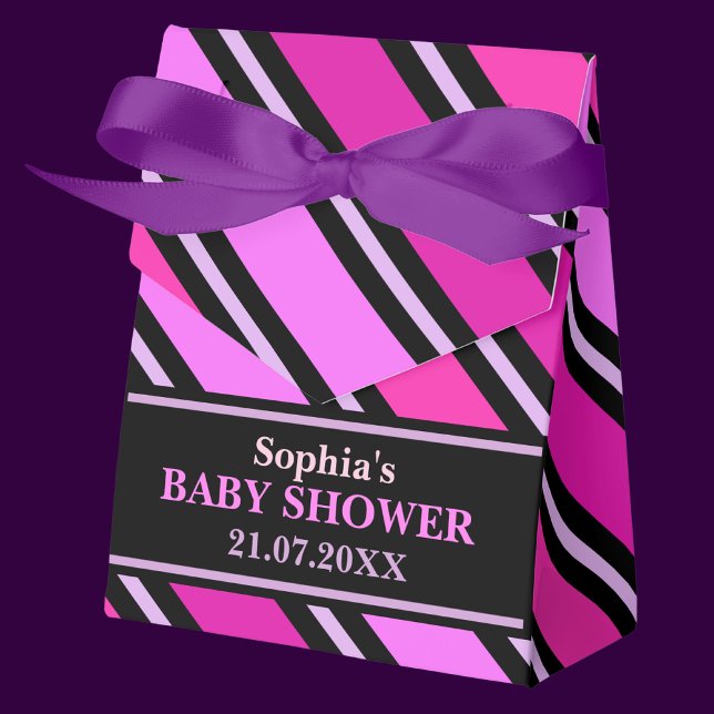 Caixinha De Lembrancinhas Chá de fraldas com ranhura em Cute Monograma (Criador carregado)