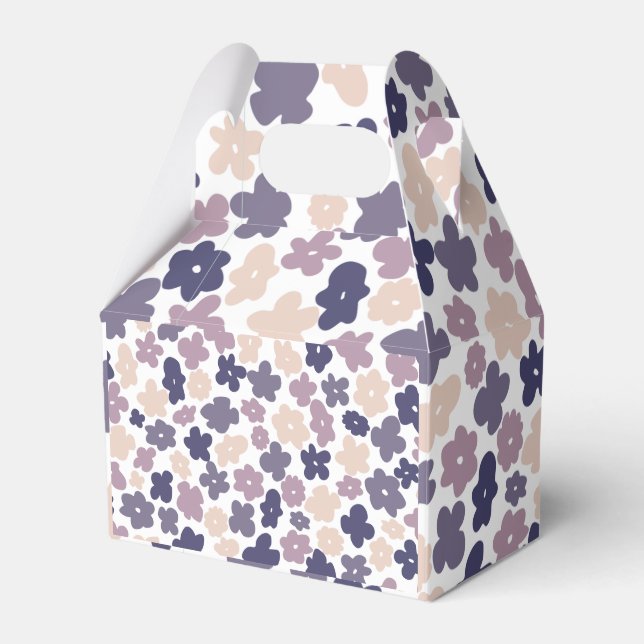 Caixinha De Lembrancinhas Chá de fraldas Cute Boho Daisy (Frente)