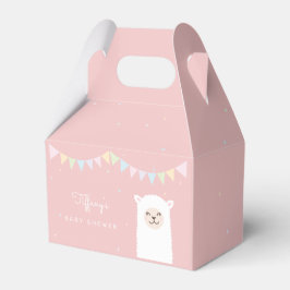 Caixinha De Lembrancinhas Chá de fraldas Da Garota Llama Agradeço Por Ter Vi