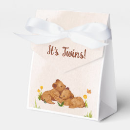 Caixinha De Lembrancinhas Chá de fraldas das gêmeas neutras de gênero bom
