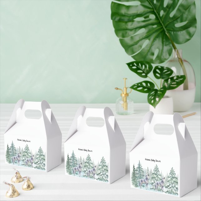 Caixinha De Lembrancinhas Chá de fraldas de animais florestais (Múltiplo)