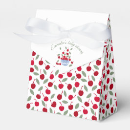 Caixinha De Lembrancinhas Chá de fraldas de Aquarela do Tema Cherry
