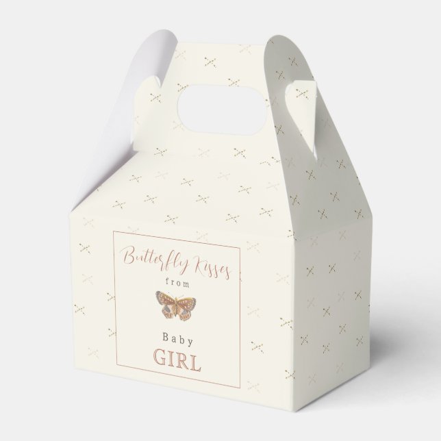 Caixinha De Lembrancinhas Chá de fraldas de Beijos Butterfly (Frente)
