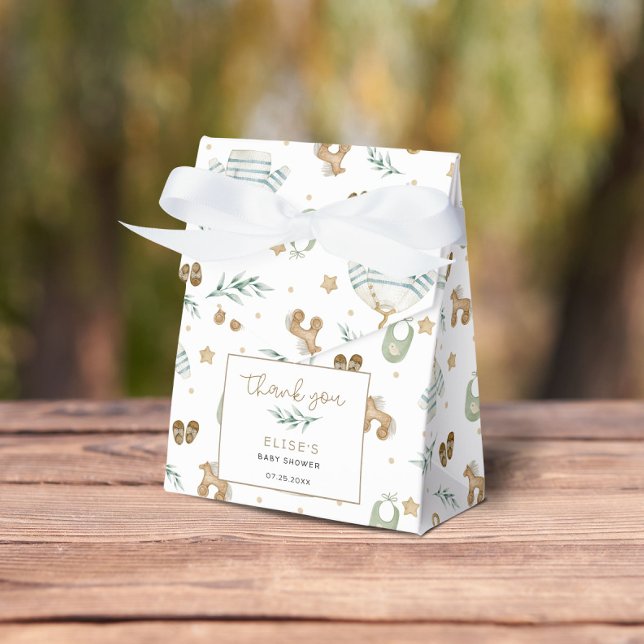 Caixinha De Lembrancinhas Chá de fraldas De Brinquedos Neutros Para O Gênero (Criador carregado)