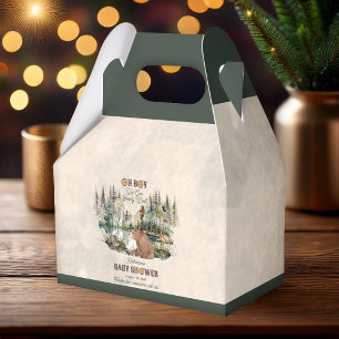 Caixinha De Lembrancinhas Chá de fraldas de Espera Russo do Garoto Bearle