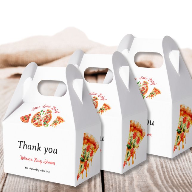 Caixinha De Lembrancinhas Chá de fraldas de Fatia da Fatia do Partido da Piz (Criador carregado)