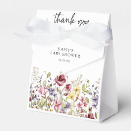 Caixinha De Lembrancinhas Chá de fraldas de flor doce