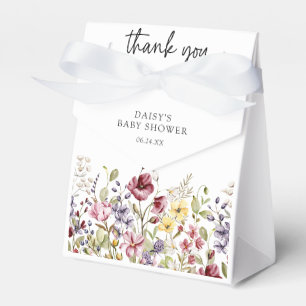 Caixinha De Lembrancinhas Chá de fraldas de flor doce