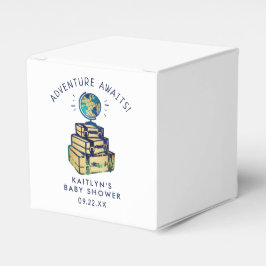 Caixinha De Lembrancinhas Chá de fraldas de Globo de Viagem de Aventura Mode