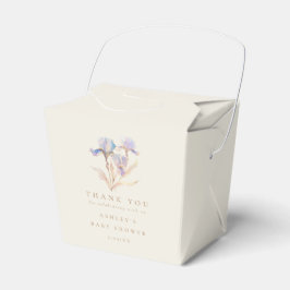 Caixinha De Lembrancinhas Chá de fraldas de Iris de Aquarela