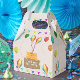 Caixinha De Lembrancinhas Chá de fraldas de Laranja de Cartoon