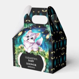 Caixinha De Lembrancinhas Chá de fraldas de Lobo Pastel Personalizado