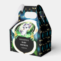 Chá de fraldas de Lobo Personalizado do Woodland