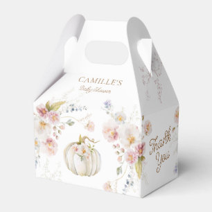 Caixinha De Lembrancinhas Chá de fraldas de Menina de Abóbora