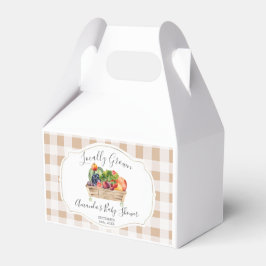 Caixinha De Lembrancinhas Chá de fraldas de Mercado de Veggies Cultivados Lo