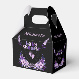 Caixinha De Lembrancinhas Chá de fraldas de Monograma Cute Personalizado